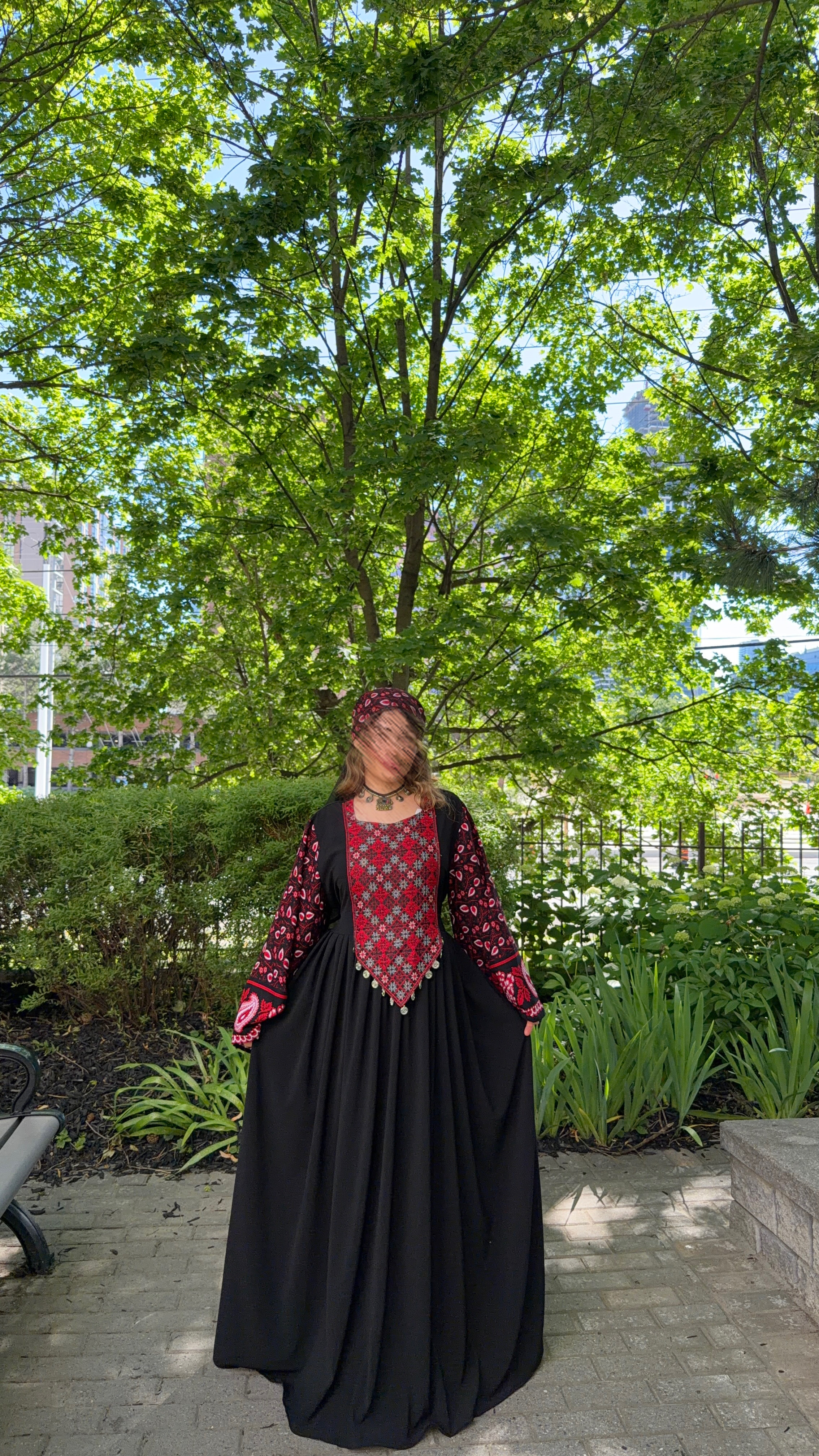 Traditional Uzbek 2-Piece Embroidered Dress