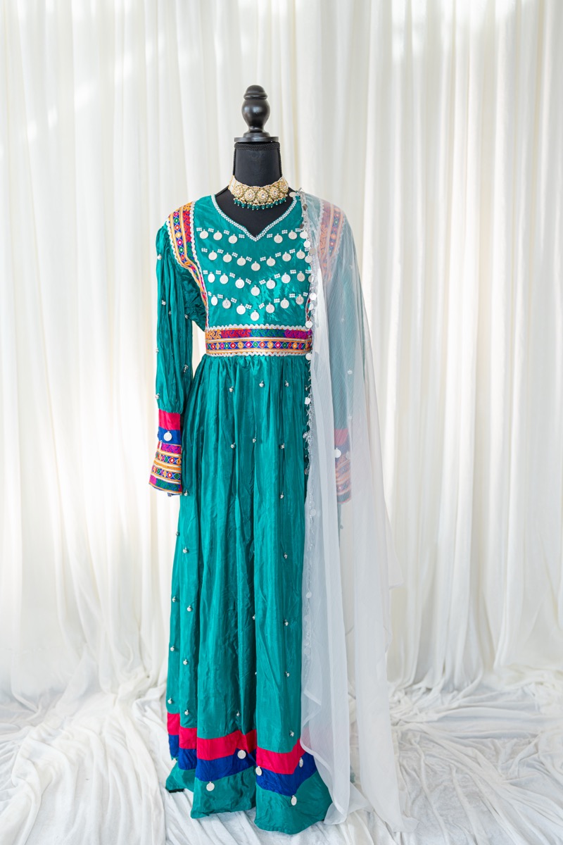 Luxury Hand-Embroidered Traditional Dress