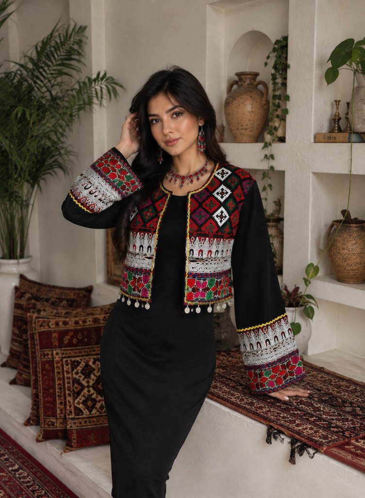 Traditional Embroidered Vest Ensemble