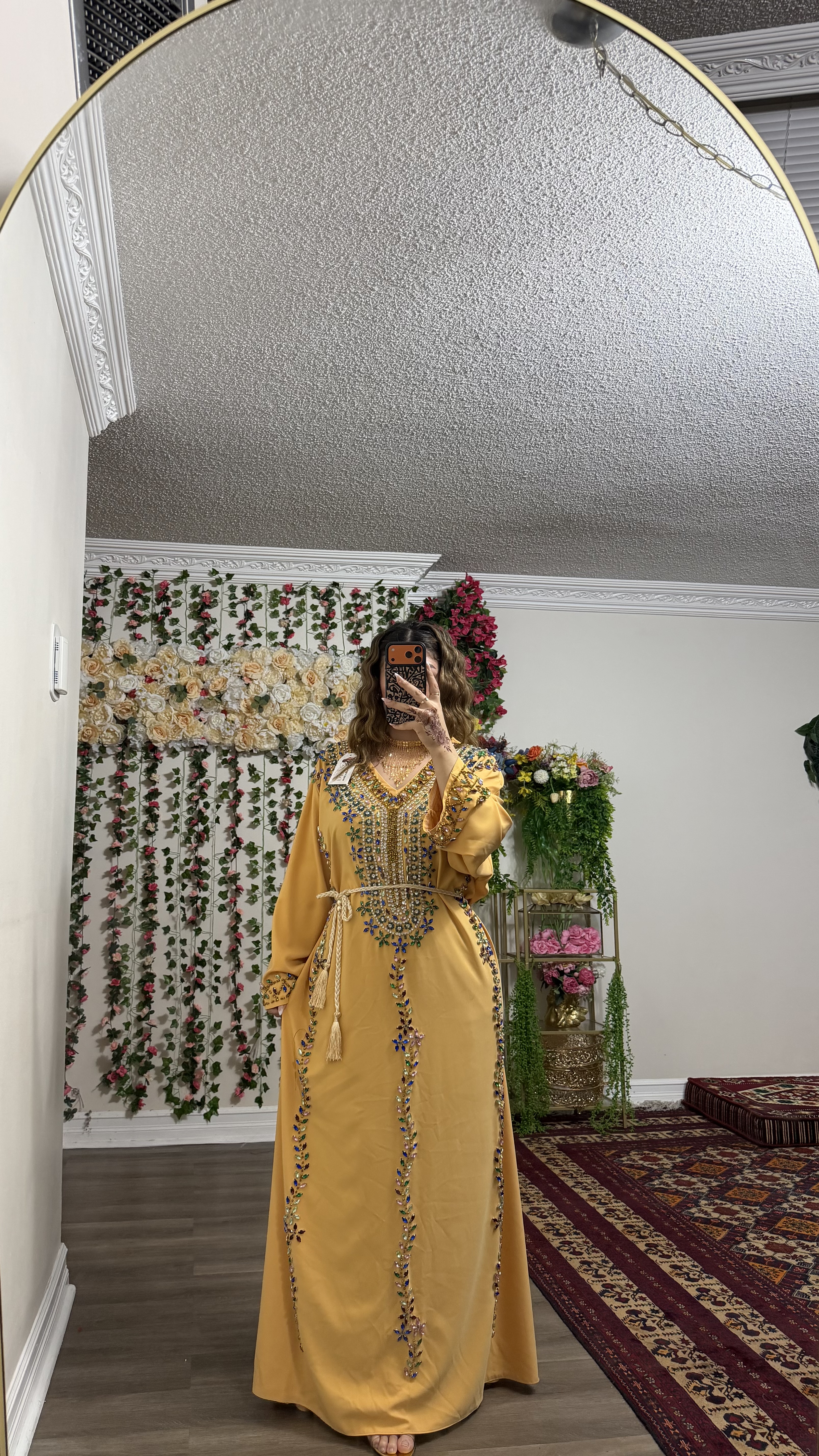 The Layali Luxury Gown - Mustard Yellow