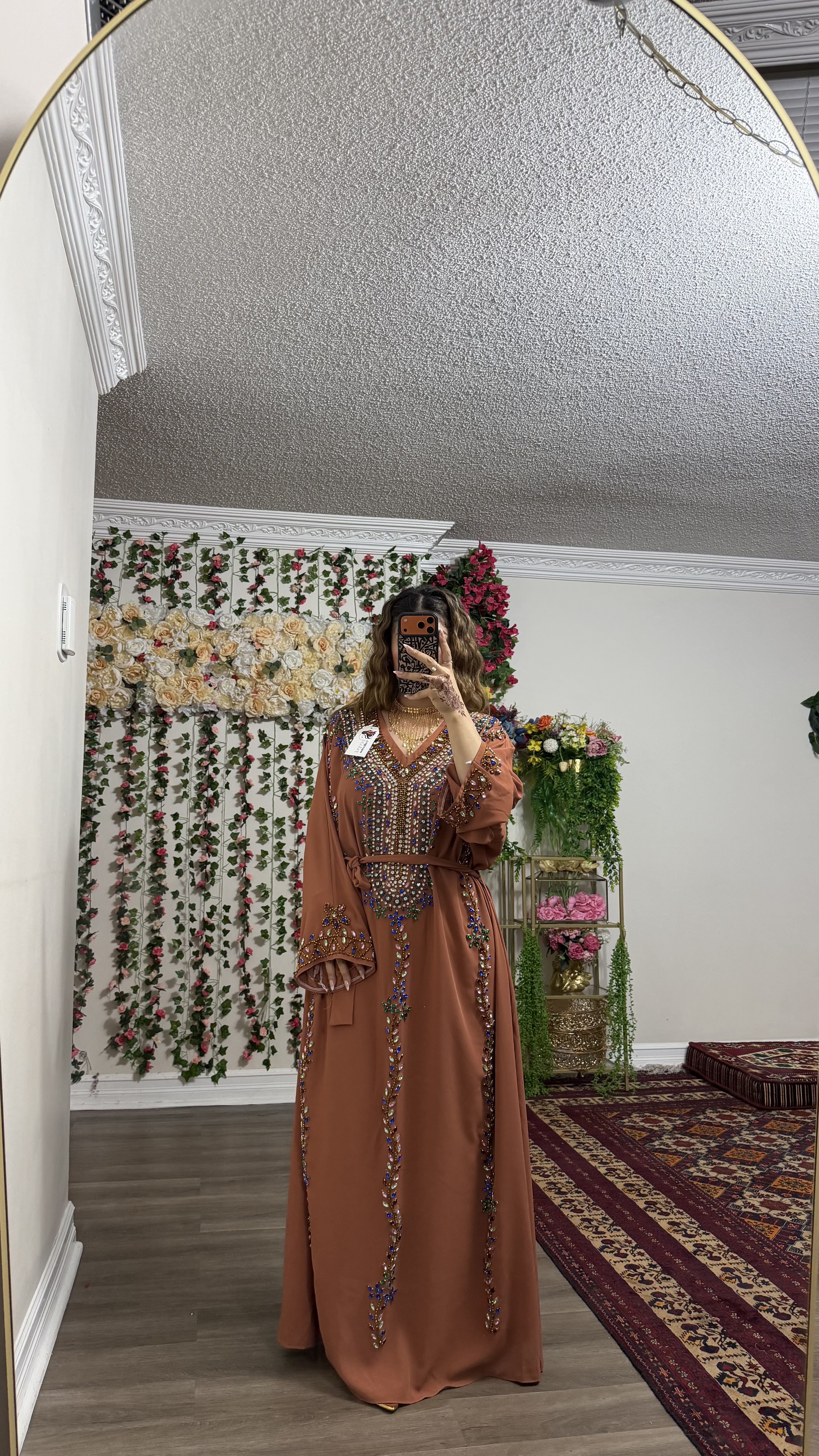 The Layali Luxury Gown - Terracotta