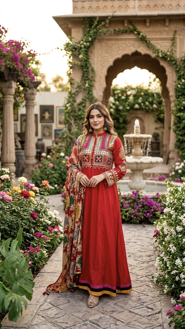 The Royal Amethyst Anarkali Set
